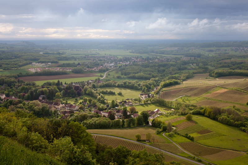 A typical Jura landscape near Château-Chalon