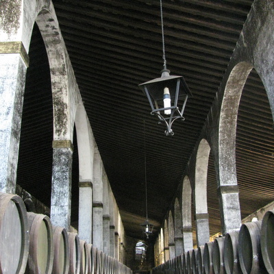 Inside one of Emilio Lustaus bodegas