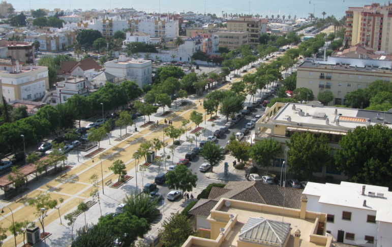  The main street view from the highest hotel inthe town 